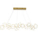 Canada LED 22 inch Gold LED Chandelier Ceiling Light